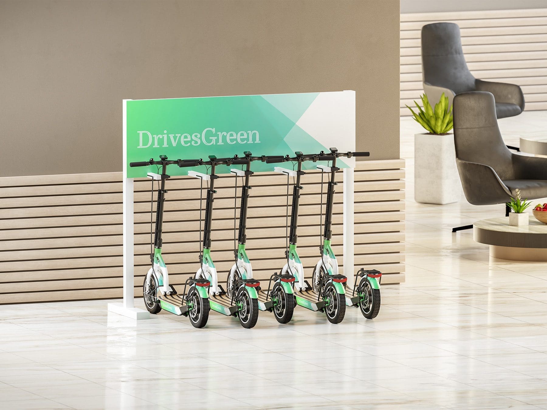 Branding der DrivesGreen-Roller